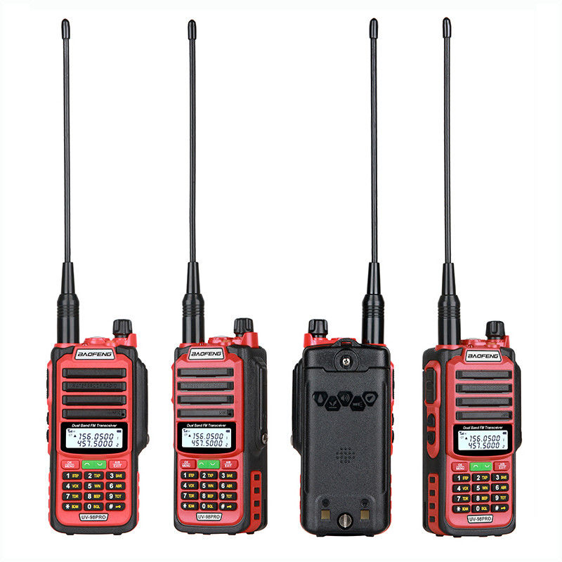 Talk Range 5-10km Bf UV-98 Long Range Handheld Intercoms for Camping Hiking Outdoor