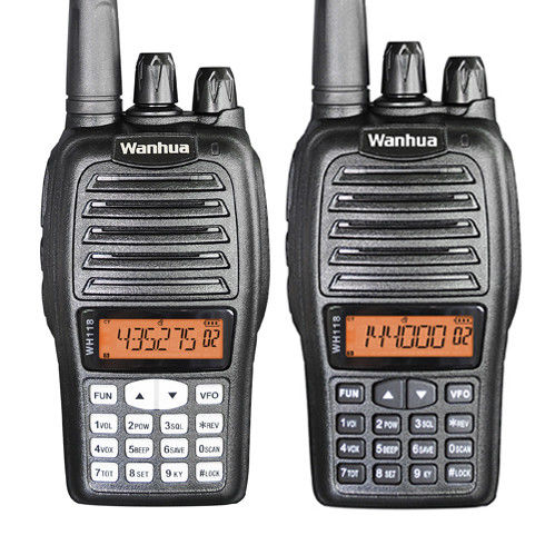 Wanhua WH118 Dual-band Handheld Radio 189g Walkie Talkie for Long Range Communication