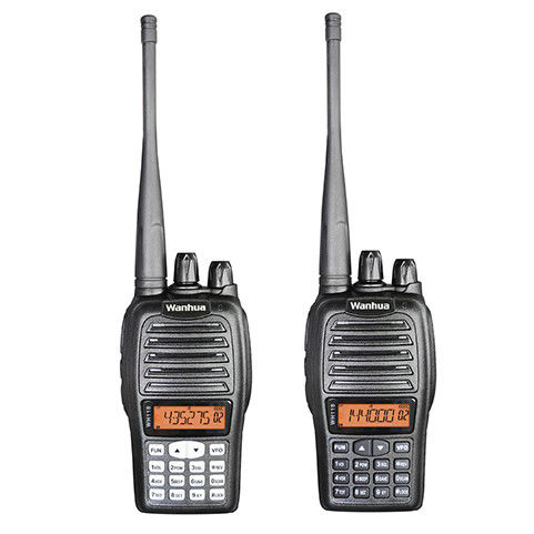 Wanhua WH118 Handheld Radio Walkie Talkie 2W Output Power Dual-band UHF VHF Long Range