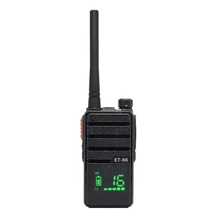 Mini Two Channel Scanning Walkie Talkie Set ET-66 for Long Distance Communication