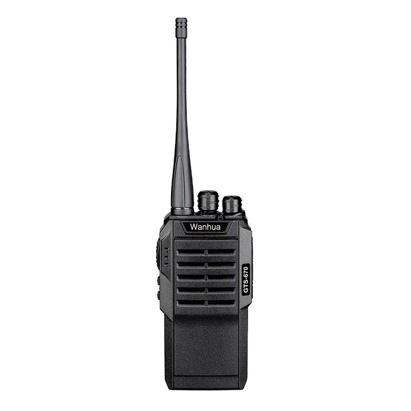 Long Distance Range Black Walkie Talkie Two Way Radio for Outdoor Activities