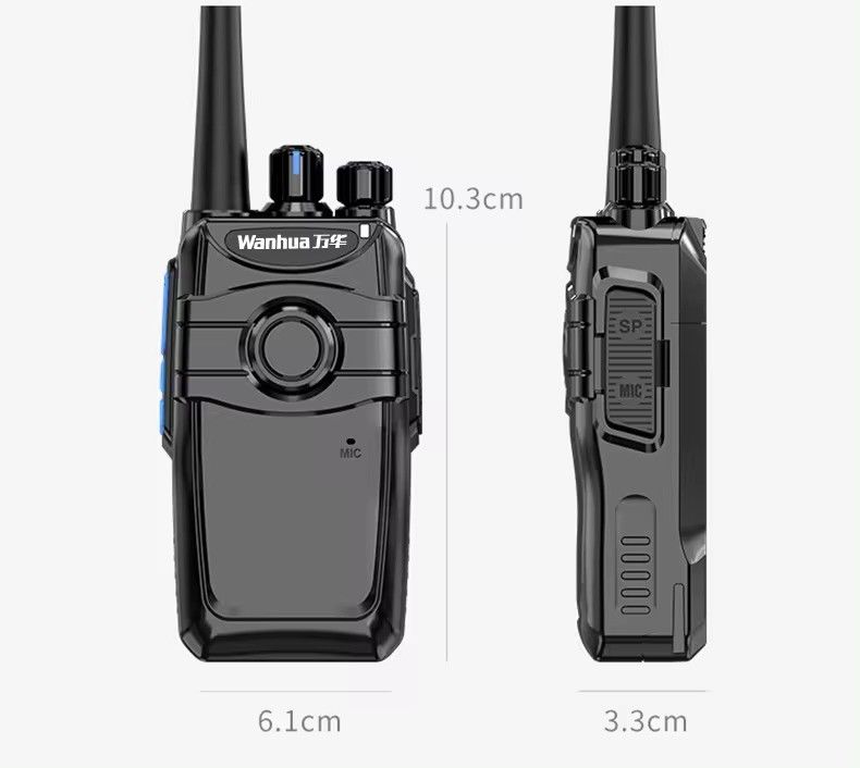 Handheld Walkie Talkie Intercom System for Bank Counter 103*61*33MM 16 Storage Channels
