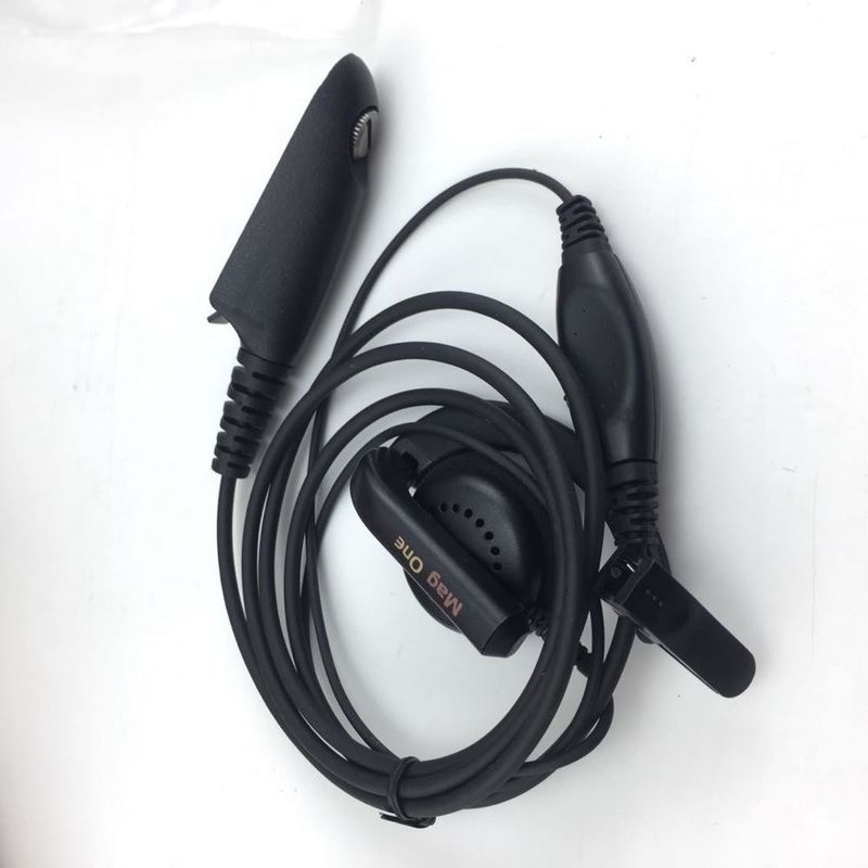 Walkie Talkie Wired Headphone in Black and Compatible with Motorola GP328 GP340 GP380