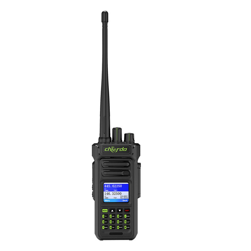 GPS IP67 Digital Walkie Talkie for VHF UHF Transceiver Communication 150*64*40mm
