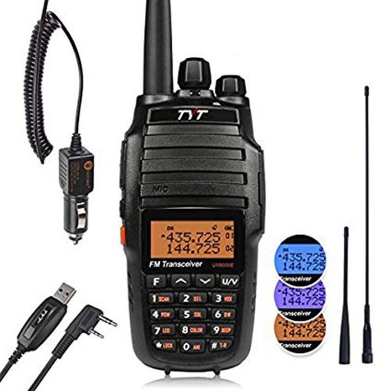 Outdoor FM Radio Receiver TYT UV-8000D Dual Band Handheld Walkie-Talkie with Display