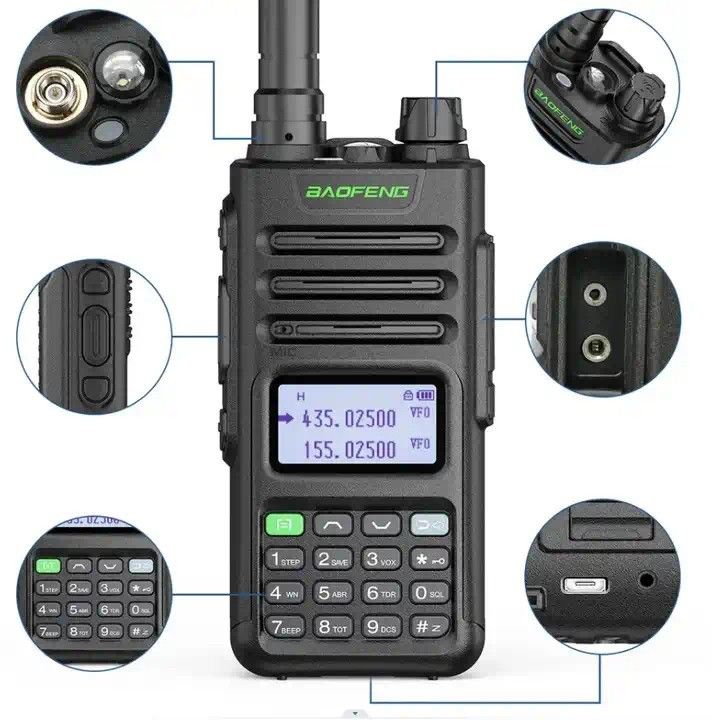 Baofeng UV-9R Pro T57 10W Handheld Walkie Talkie 3.7V Transceiver with 2800mAh Battery