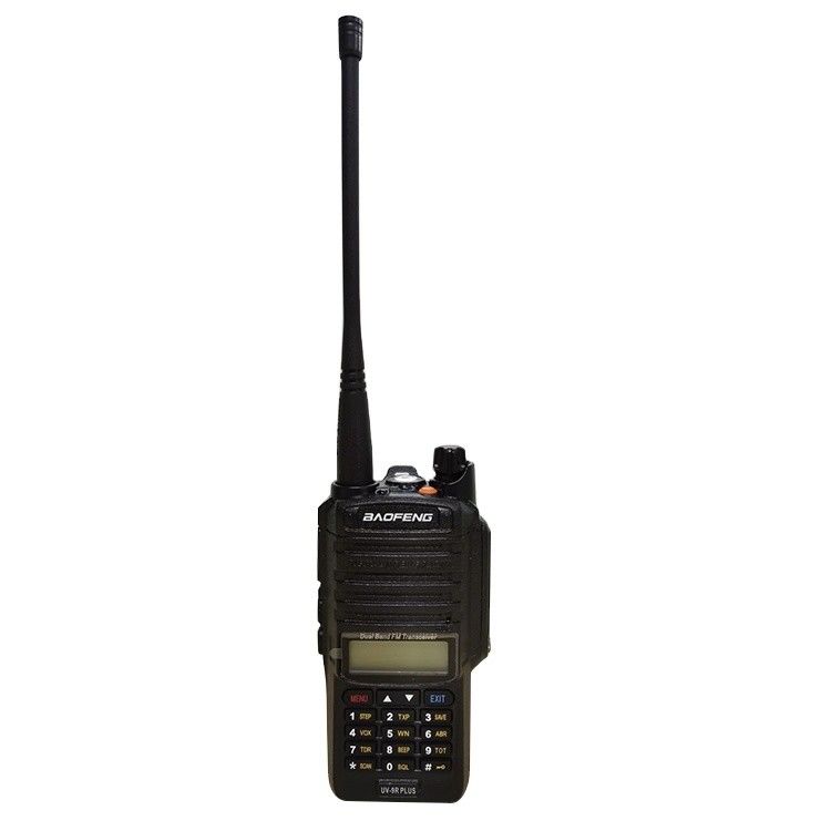 Waterproof Baofeng UV-9R PLUS 8W Dual Band Handheld Walkie Talkie for 100 Mile Long Range
