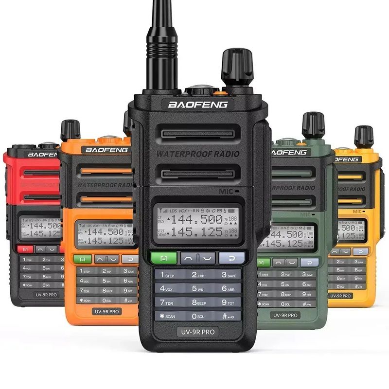 GMRS Walkie Talkie Type Baofeng UV-9R PRO Waterproof IP68 Long Range UHF/VHF Ham Radio
