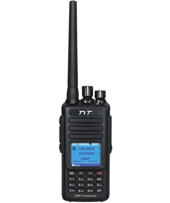 DMR Dual Band IP67 Waterproof GPS Optional 100000 Contacts 131mm*61mm*36mm Digital Radio