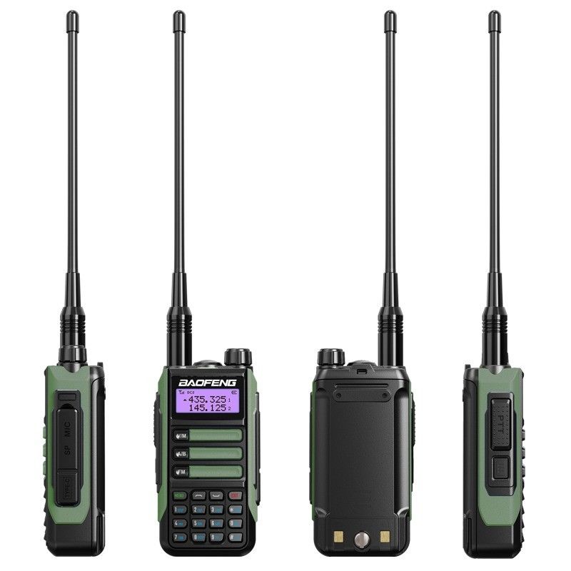 2024 BaoFeng UV-16 PRO High Power TYPE-C Walkie Talkie with Black Color and 5W Output