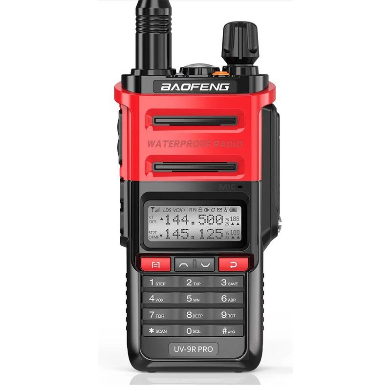 128 Channels Baofeng UV-9r PRO IP68 Walkie Talkie for Long Range Communication in 2024