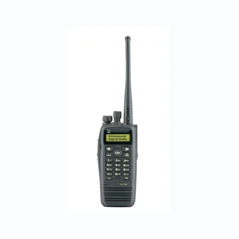 UHF/VHF Handheld Walkie-Talkie Digital Radio with Operating Voltage 7.4V in Black