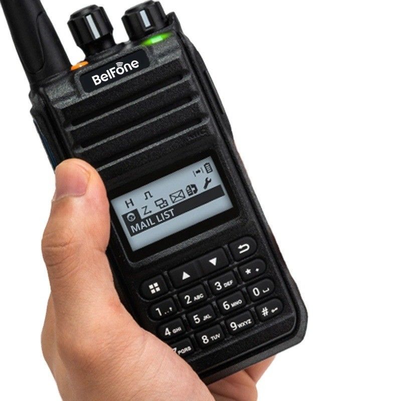 Black Belfone Bf-Td515 VHF UHF Radio Long Range 5W Portable Wireless 2 Way Commercial