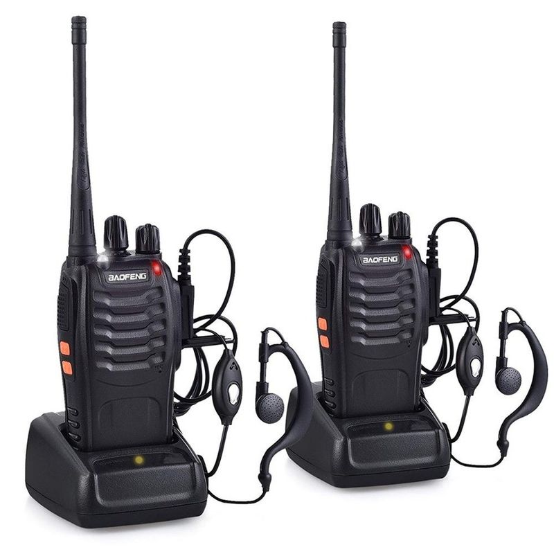 Terminal Style Handheld UHF Radio Walkie-Talkies Bf-888s Straight for 0-10KM Talk Range