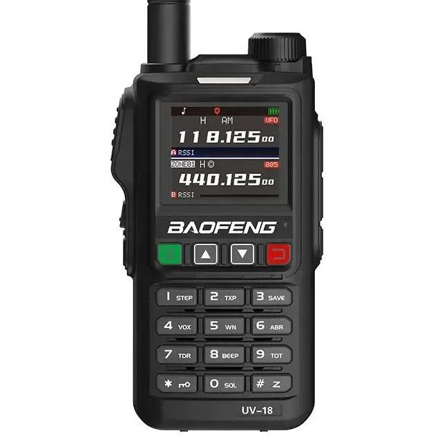133*62*32mm Black Walkie Talkie Hm-618 Power-Saving Mode Wide/Narrow Band GPS/Glonass
