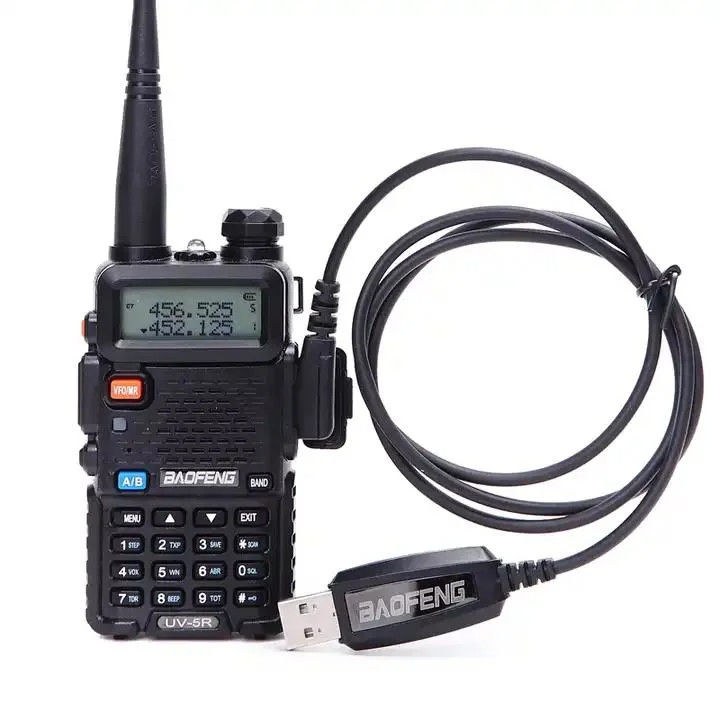 1-3km Range Wireless Portable Walkie Talkie with Black 268g Weight and Easy Operation